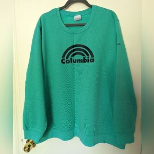 Teal Navy Columbia Sweatshirt